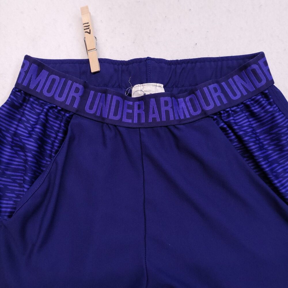 Under Armour Athletic Pull On Running Training Shorts Womens Size XS Blue